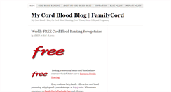 Desktop Screenshot of mycordblood.familycord.com